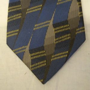 Phillipe Ertu Tie Silk Blue Black Gold